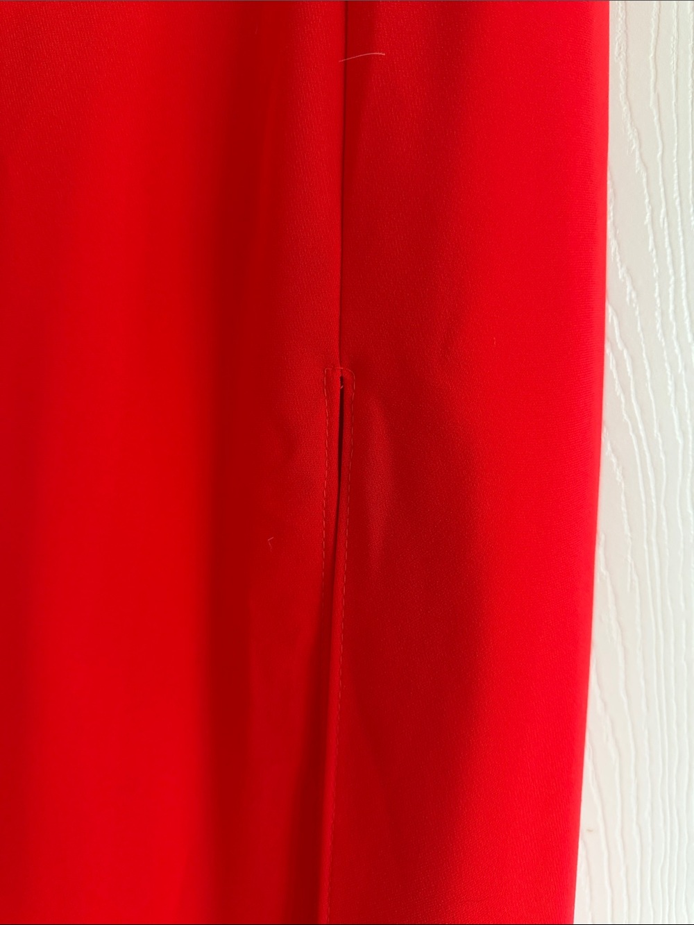 Amanda Uprichard Strapless Red Gown with Thigh Slit - Picture 6 of 10